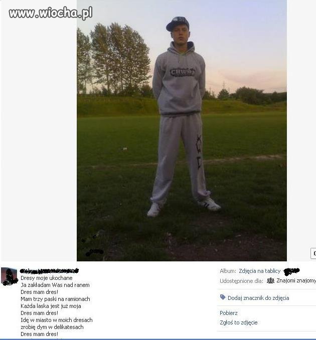 No i z tymi dresami