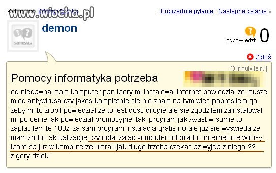 Obsługa komputera i anty-virusa jest prosta...