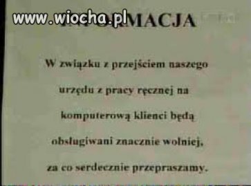 Tylko w naszych urzędach jest to możliwe 