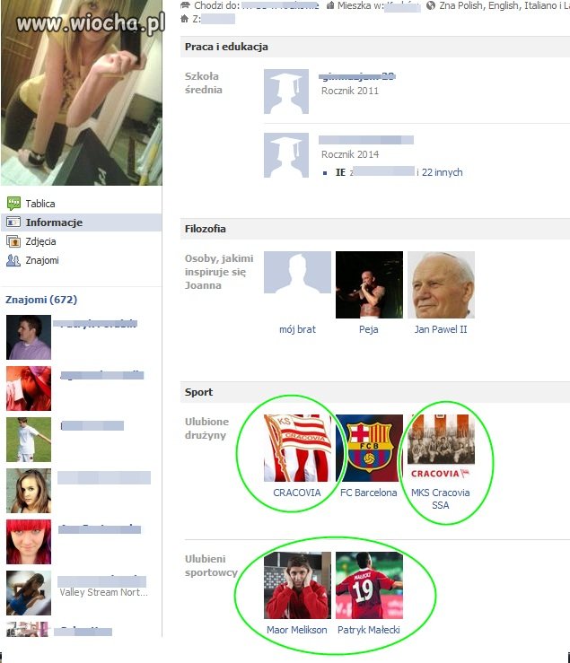 Wielka fanka Cracovii?!