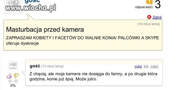 Nie wal konia po nocy