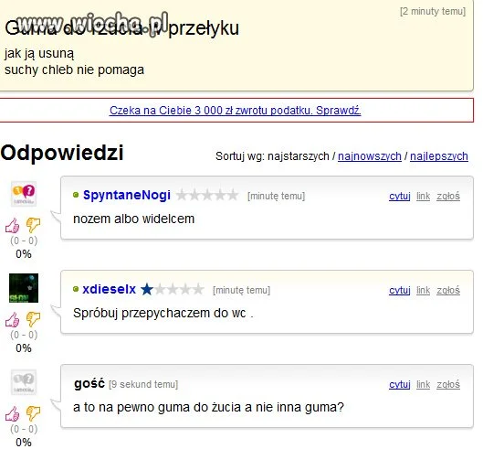 Guma w przełyku 