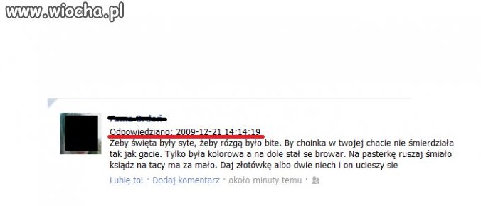 Życzenia wigilijne od serca...