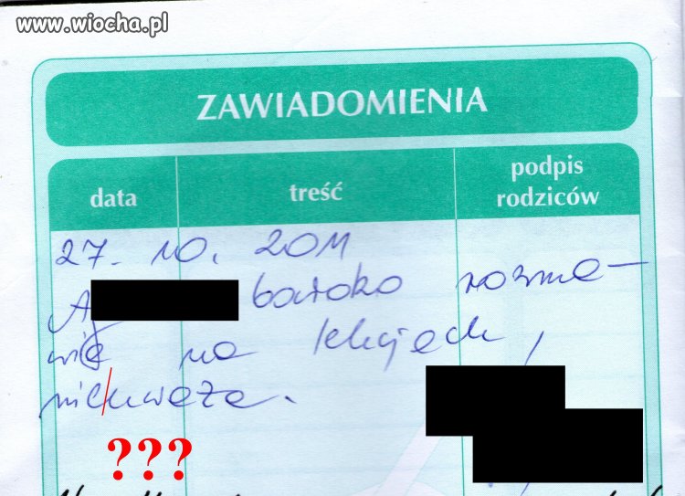 Nauczycielka, która nie zna zasad gramatyki,