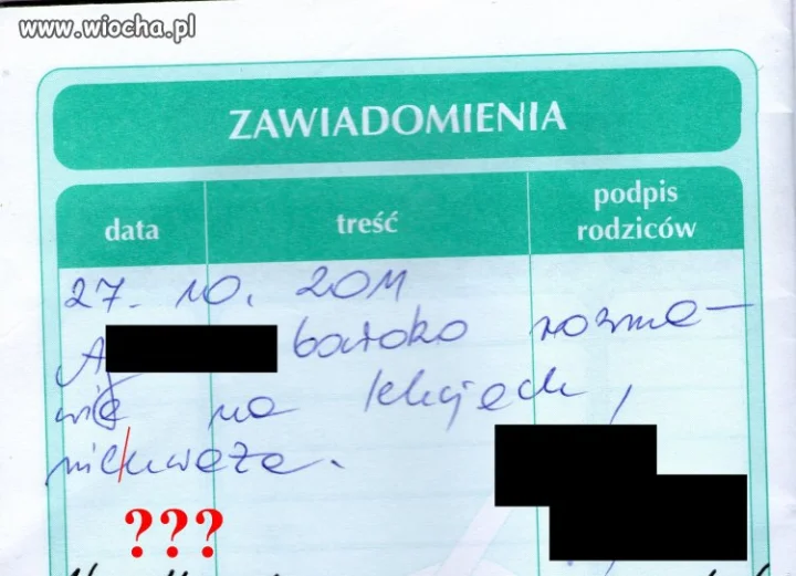 Nauczycielka, która nie zna zasad gramatyki,