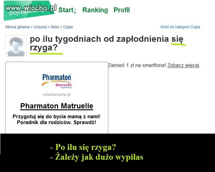 Po ilu tygodniach od zapłodnienia się rzyga?