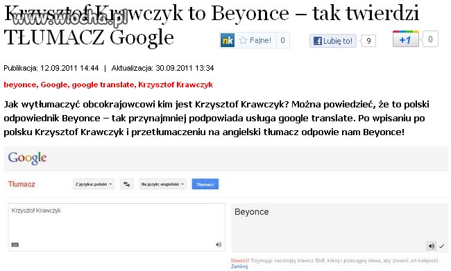 Google tłumacz