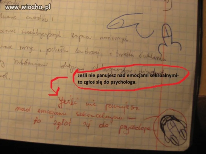 Z zeszytu mojego kolegi...