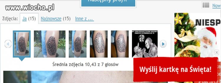 Rozumiem pochwalić się tatuażem ...