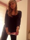 Blondyna, seksi mina i kij, lans na 100%
