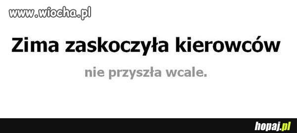 Dziewne śnieg jeszcze nie spadł 