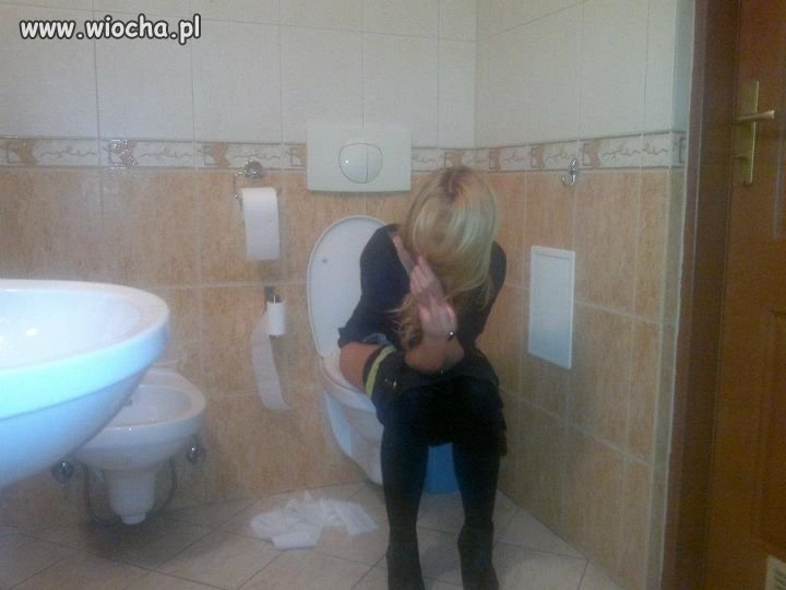 Zdjęcie na kibelku