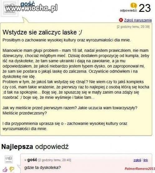 Wstydzę się.
