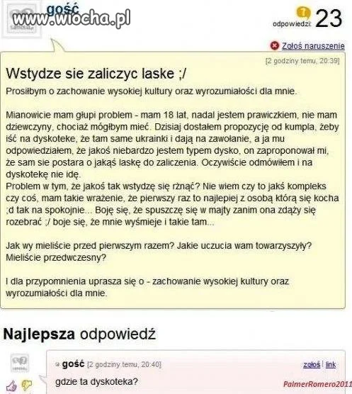 Wstydzę się.
