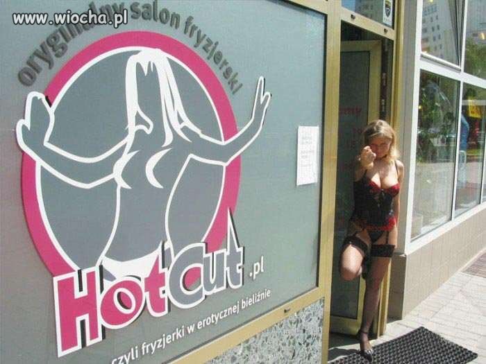 Na prawdę oryginalny salon fryzjerski...
