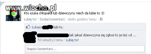 Zdesperowany nastolatek na facebooku.