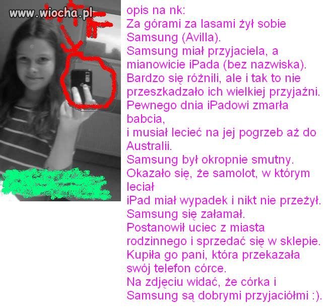 Córka i Samsung 