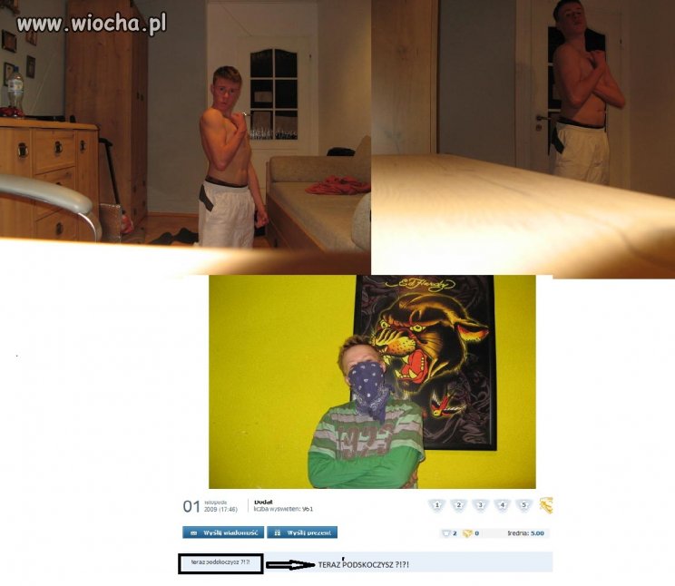 Chwalenie się mięśniami na nk 