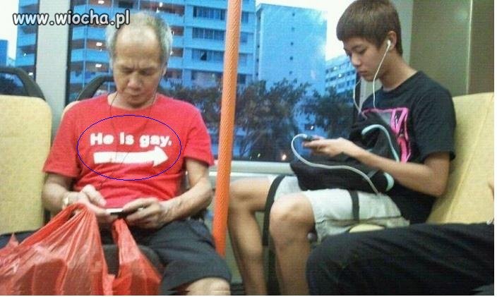 He is  gay 