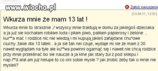 13 latki...