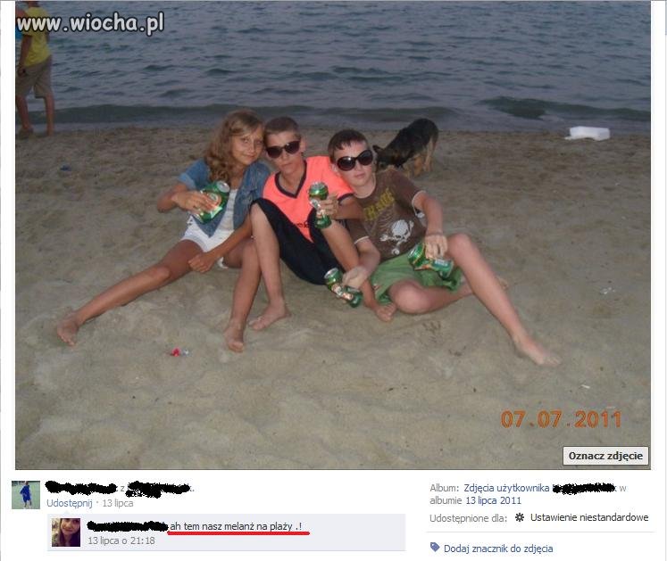 Melanż na plaży