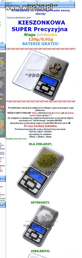 Waga dla zielarzy, aptekarzy...