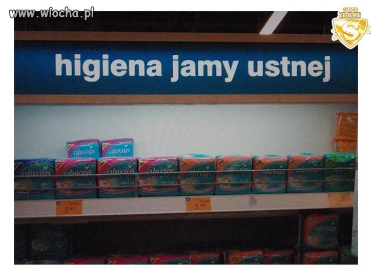 W sklepie pomylily im sie usta...