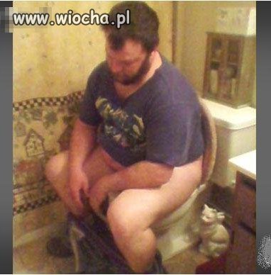 Usnęło się na kibelku