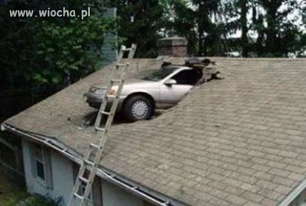 Jak on tam wjechał