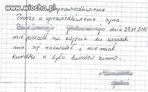 Usprawiedliwienie