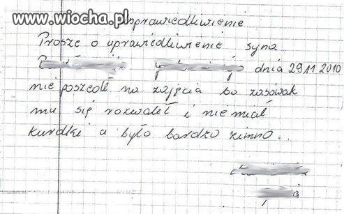 Usprawiedliwienie