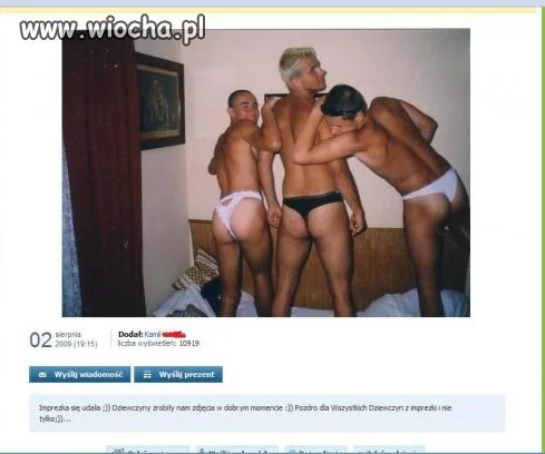 Nie wiem na jakiej imprezie byli...