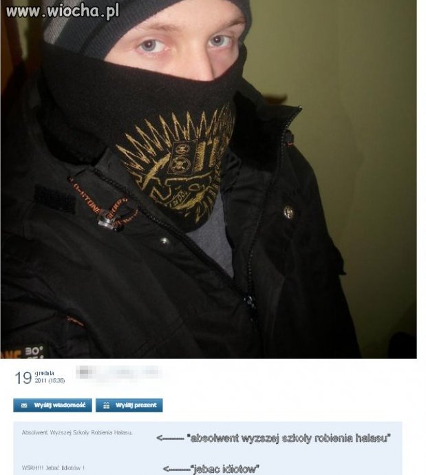 "Absolwent Wyższej Szkoły Robienia Hałasu"