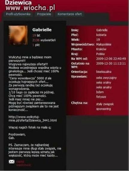 Myślałam, że nie wszystko jest na sprzedaż.