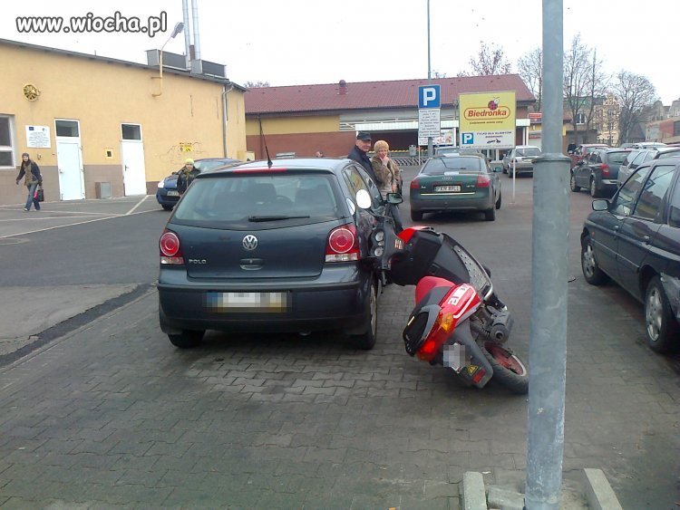 Nieudane parkowanie 
