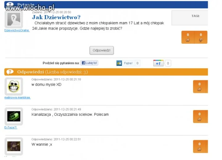Nie ma to ja odpowiedź