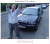 Cudze BMW dres i środkowe palce