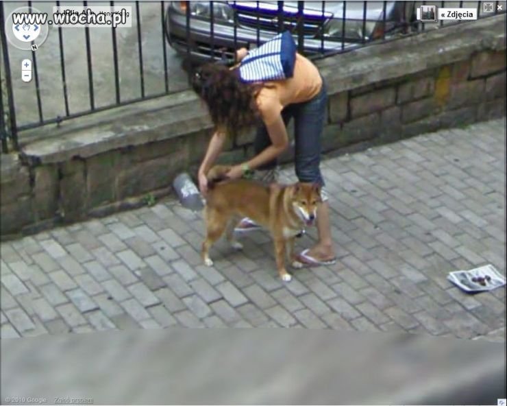 Nietypowe zdjęcie z Google Street View 