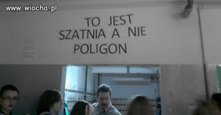 Szkolne szatnie.
