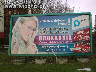 No zrobić taki bilboard to wiocha