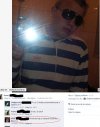 Słit focia w lustrze,