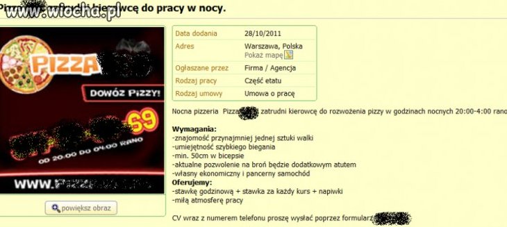 Wymagania mnie rozwaliły