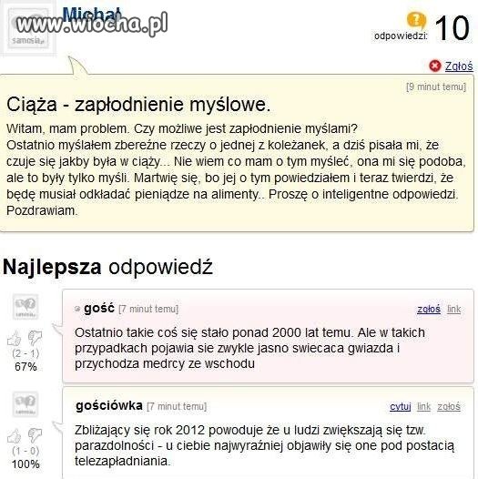 Zapłodnienie myślowe...