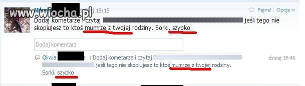 ''SzyPko pryndko bo ktoś mumrze:D''