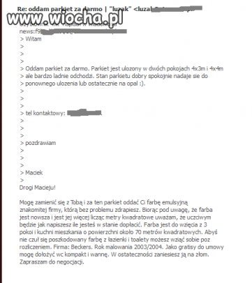 Parkiet za farbę 