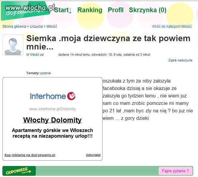 Facebookowe Kłamstwo.  
