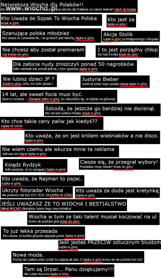 Niektórzy wiochę pokazują
