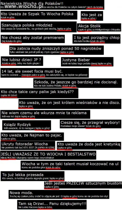 Niektórzy wiochę pokazują