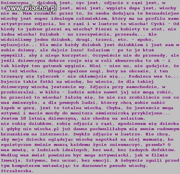 Co tak naprawdę jest wiochą?