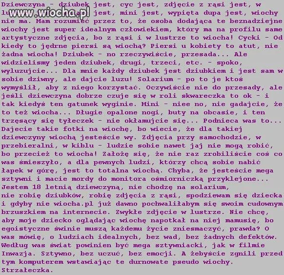 Co tak naprawdę jest wiochą?